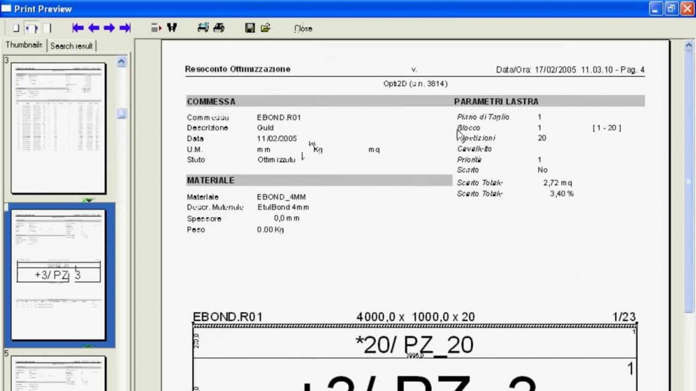 FP OPTI2D - Surface optimization Emmegisoft